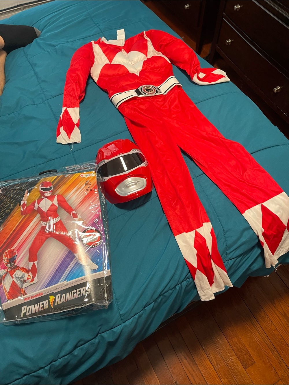 Kids power rangers red ranger costume M 7-8